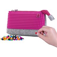 Pixie Crew Large Case Grey/Fuchsia - School Case
