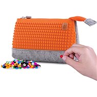 Pixie Crew Large Case Grey/Orange - School Case