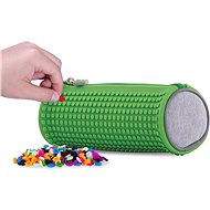 Pixie Crew Round Pencil Case Green/Grey - School Case
