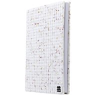 Pixie Crew notebook with pixel cover a5 white with glitter - Notepad