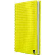 Pixie Crew notebook with pixel cover a5 neon yellow - Notepad