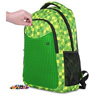 Pixie Crew student backpack minecraft green cube - School Backpack