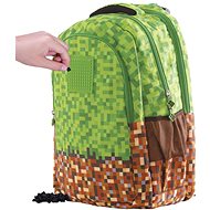 Pixie Crew Student Backpack Minecraft Green-brown - School Backpack