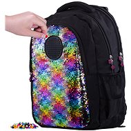 Pixie Crew student backpack with sequins - School Backpack