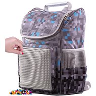 Pixie Crew School Minecraft Briefcase Grey-blue - Briefcase
