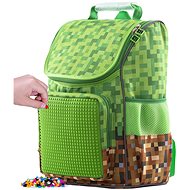 Pixie Crew school briefcase minecraft green-brown - School Backpack