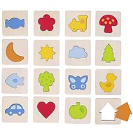 Goki Tactile Game - Recognise the Shape in the Frame - Memory Game