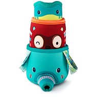 Lilliputiens - 3 jungle cups - water toy - Bath Stacking Cups