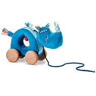Lilliputiens - rhinoceros Marius - pulling toy - Push and Pull Toy