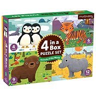 Puzzle 4-in-1- Animals of the World - Jigsaw