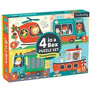 Puzzle 4-in-1 - Transport - Jigsaw Puzzle