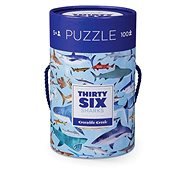 Puzzle cső - 36 cápa (100 db) - Puzzle