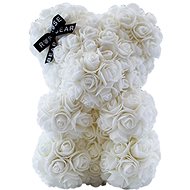 Rose Bear White Teddy Bear Made of Roses 25cm - Rose Bear