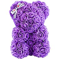 Rose Bear Purple Teddy Bear Made of Roses 25cm - Rose Bear