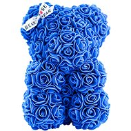 Rose Bear Blue Teddy Bear Made of Roses 25cm - Rose Bear