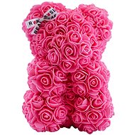 Rose Bear Pink Teddy Bear Made of Roses 25cm - Rose Bear