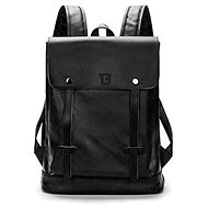 TopBags Unisex Urban Leather Backpack Black - Backpack