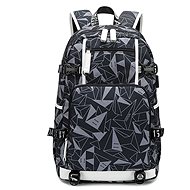 TopBags Men's Student Backpack School - Grey Duo - School Backpack