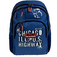 Busquets Boy's school backpack Blue Route 66 - Backpack