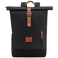 TopBags Backpack RollUp Black - School Backpack