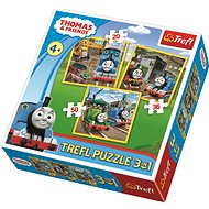 Trefl Puzzle Thomas the Tank Engine:  Action! 3-in-1 - Jigsaw Puzzle