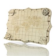 Wooden City World Map Words - 3D Puzzle