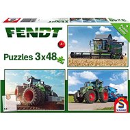 Schmidt Puzzle Tractors Fendt 3x48 pieces - Jigsaw Puzzle
