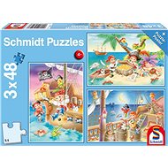 Schmidt Puzzle Pirates 3x48 pieces - Jigsaw Puzzle