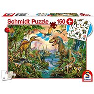 Schmidt Puzzle Dinosaurs 150 pieces + Gift (Tattoos) - Jigsaw Puzzle