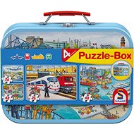 Schmidt Puzzle Transport 4-in-1 in a Metal Case (26,26,48,48 pieces) - Jigsaw Puzzle