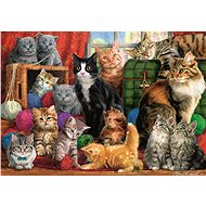 Trefl Puzzle Cat Meeting 1000 pieces - Jigsaw Puzzle