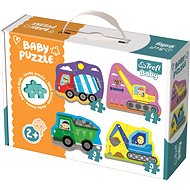 Trefl Baby puzzle Construction Vehicles 4-in-1 (3, 4, 5, 6 pieces) - Jigsaw Puzzle