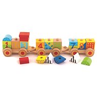 Trefl Wooden educational train with numbers - Train
