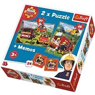 Trefl Puzzle Firefighter Sam 30 + 48 pieces + Memory Game - Jigsaw Puzzle