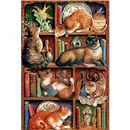 Cobble Hill Puzzle Cat Library 2000 pieces - Jigsaw Puzzle