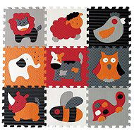 Baby Great Pěnové puzzle Zvířata šedá-červená SX (30x30) - Pěnové puzzle
