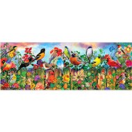 Art Panoramic Puzzle Titmouse in Spring 1000 pieces - Jigsaw Puzzle