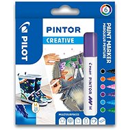 Acrylic Marker Pilot Pintor, Medium, Set of 6, Creative - Markers