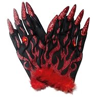 Funny Fashion Glitter devil gloves - Costume Accessory