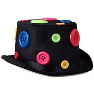 Funny Fashion Hat top hat with buttons - Costume Accessory