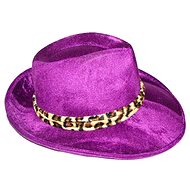 Funny Fashion Purple hat with leopard pattern - Costume Accessory