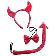 Funny Fashion Devil - horns, bow tie, tail - Costume Accessory