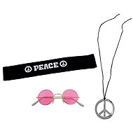 FUNNYFASHN - party Set hippies - 3 pcs - 60s - Costume Accessory