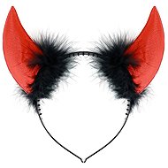 RAPPA Devil's horns with feathers - Christmas - Costume Accessory