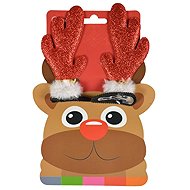 ARPEX Mini reindeer antlers on a clip - red - Christmas - 2 pcs - Costume Accessory