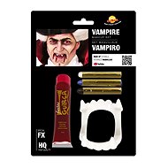 GUIRCA Vampire make-up with blood, colours and artificial teeth - Costume Accessory