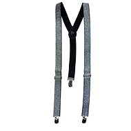 Funny Fashion Silver Braces - Costume Accessory