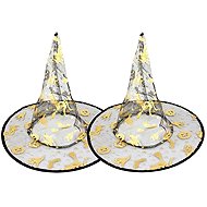 Rappa Witches hat with magic motifs 28 cm 2 pcs - Costume Accessory