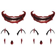 GUIRCA Temporary tattoos on the face of the clown 12 pcs - Costume Accessory