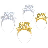 Funny Fashion Headband Happy birthday 4 pcs - Costume Accessory